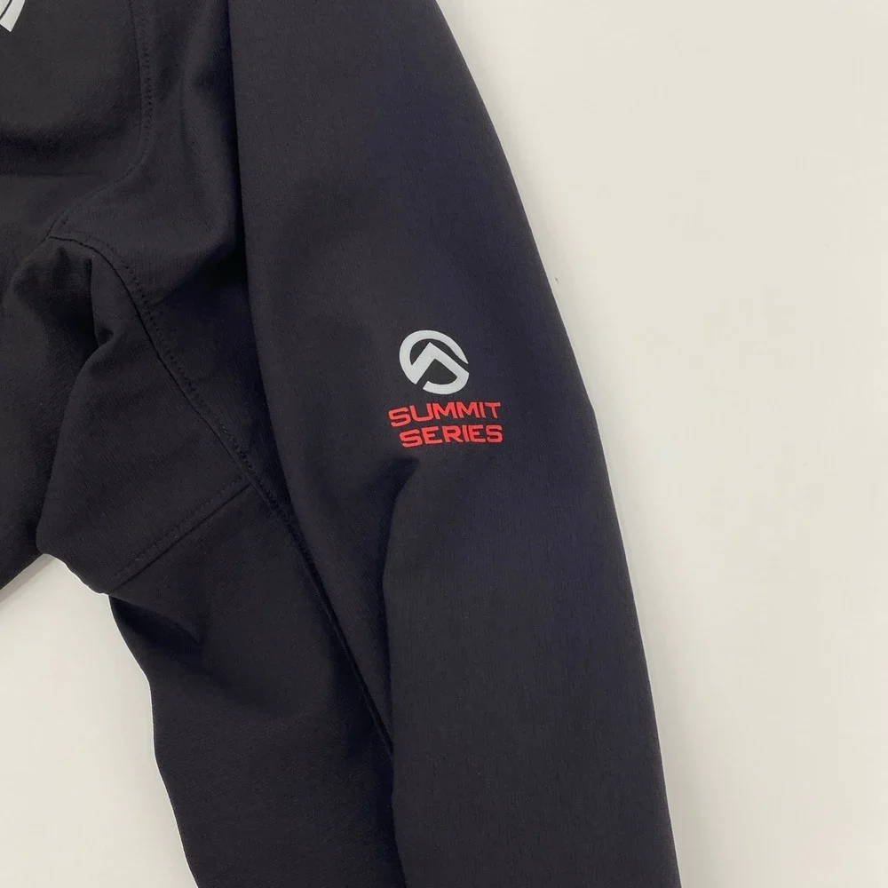 The North Face Summit Series Jacket Mens XL Black Softshell Full Zip Technical